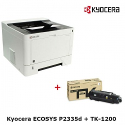 Комплект Принтер Kyocera ECOSYS P2335d + Тонер Kyocera TK-1200