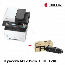 Комплект МФУ Kyocera ECOSYS M2235dn + Тонер Kyocera TK-1200