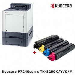 Комплект Принтер Kyocera ECOSYS P7240cdn + Тонер Kyocera TK-5290K/M/C/Y