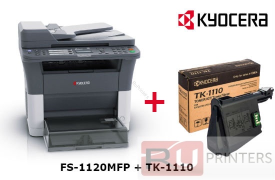 Комплект МФУ Kyocera FS-1120MFP + Тонер Kyocera TK-1110 черный