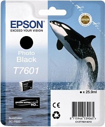Картридж Epson T7601 черный фото