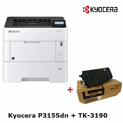 Комплект Принтер Kyocera ECOSYS P3155dn + Тонер Kyocera TK-3190