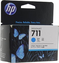 Картридж HP 711 голубой упаковка 3 шт.