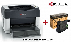 Комплект Принтер Kyocera FS-1060DN + Тонер Kyocera TK-1120 черный