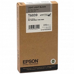 Картридж Epson T6039 светло-серый