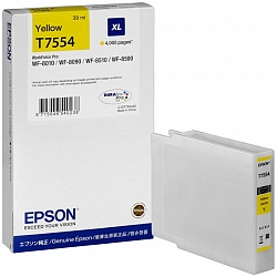 Картридж Epson T7554 жёлтый