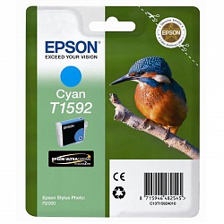 Картридж Epson T1592 голубой